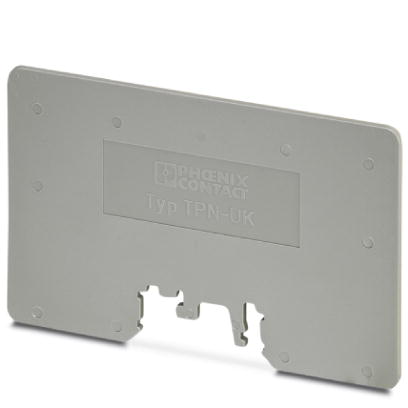 Phoenix Contact Separating plate; Length: 110mm; Width: 2mm; Height: 69mm; Color:Gray